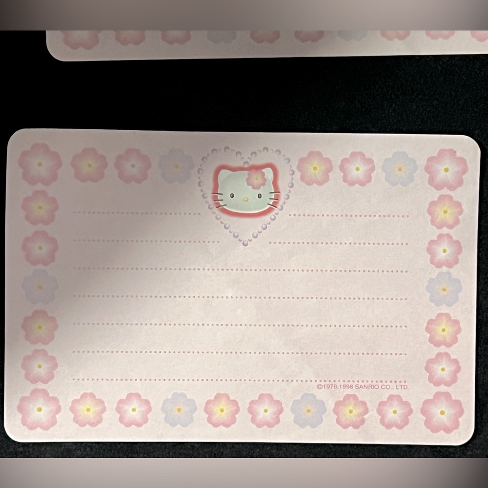 ⭐️ VINTAGE 1998 HELLO KITTY ⭐️ SANRIO RARE FIND COLLECTABLE STATIONARY